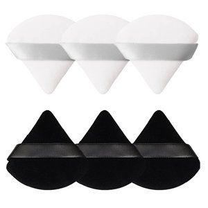 Pimoys 6 Pieces Powder Puff Face Soft Triangle Makeup Puff for Loose Powder Body